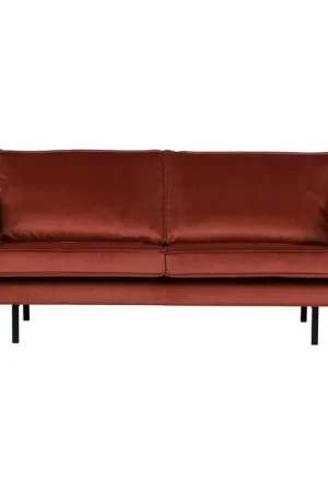 Aanbieding WOOOD Rodeo 2,5-zits bank velvet kastanjebruin