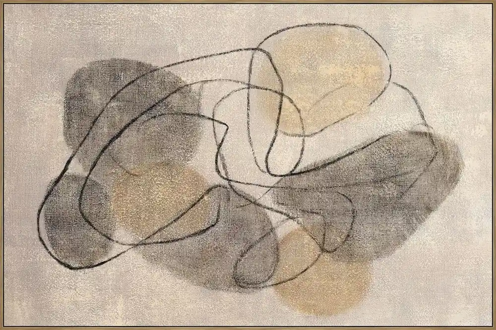 Betrouwbaar Schilderij organic shapes